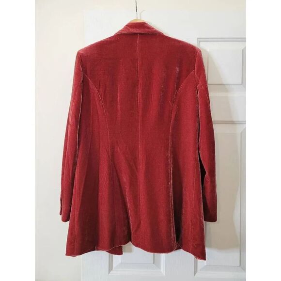 Sedge Red Velvet Blazer M - Picture 8 of 9